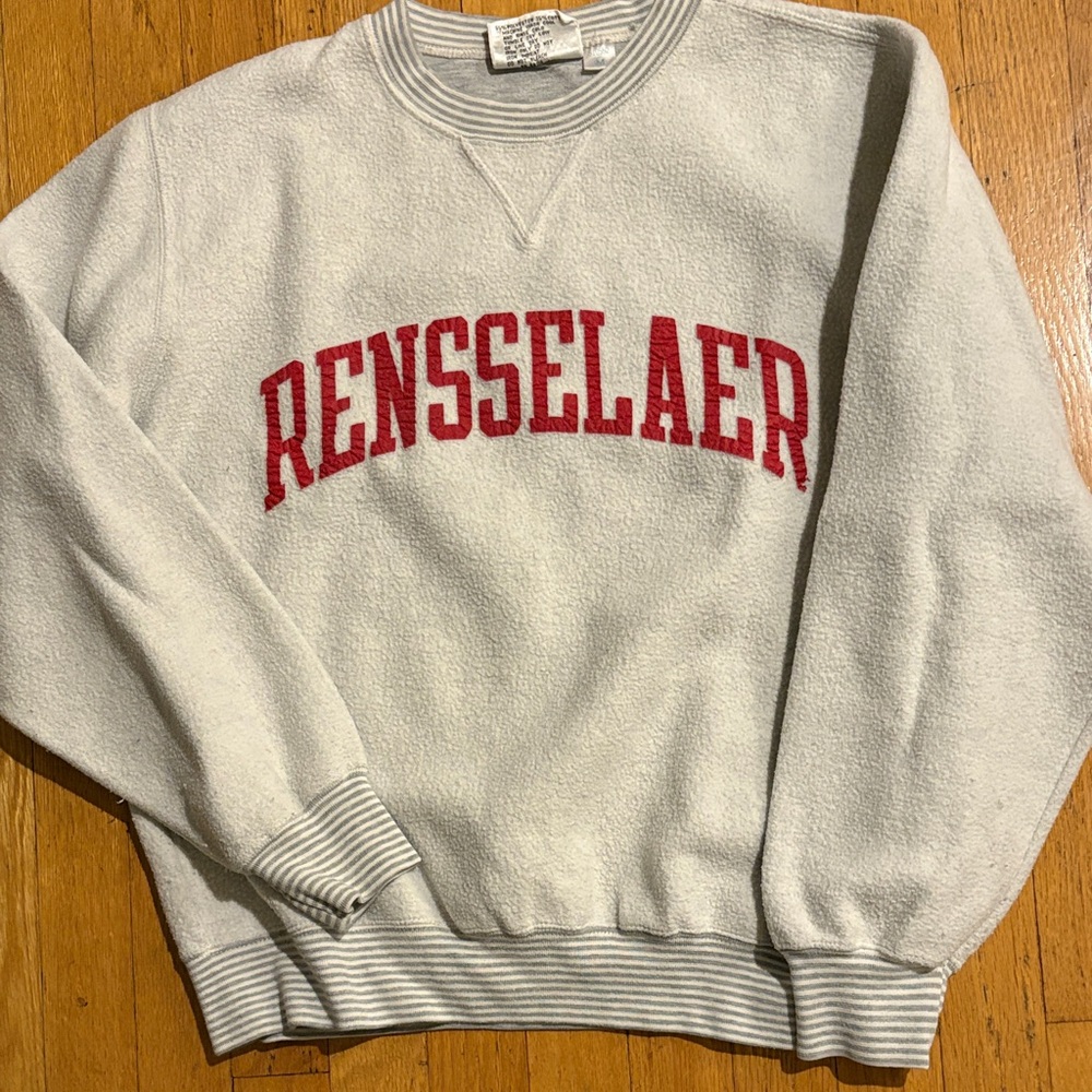 RPI Classic Grey Crewneck Sweater